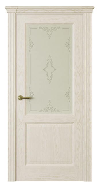 Межкомнатная дверь Парма (ст.ажур) Белый жемчуг