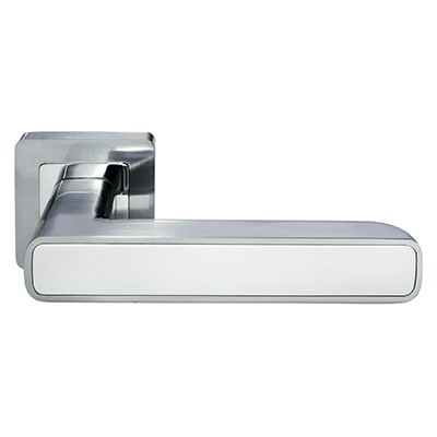 Ручка дверная Flex DIY MH-44 SC/W-S55 Хром/Белый