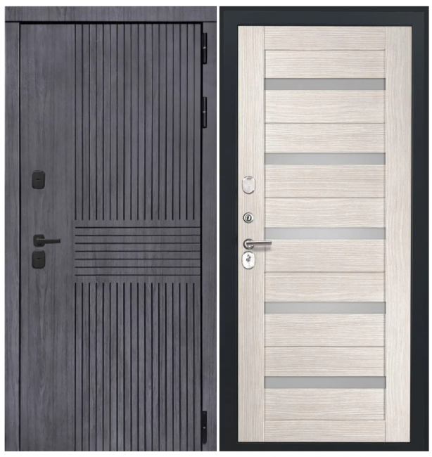 Дверь Берген - СБ-1 (ст. белое, 16мм, капучино) Дверь Берген - СБ-1 (ст. белое, 16мм, капучино)