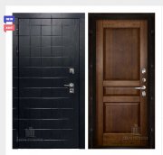 Дверь входная взломостойкая Сенатор ПЛЮС, цвет альберо блэк рисунок грань, панель - гармония цвет античный орех Дверь входная взломостойкая Сенатор ПЛЮС, цвет альберо блэк рисунок грань, панель - гармония цвет античный орех