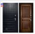 Дверь входная взломостойкая Сенатор ПЛЮС, цвет альберо блэк рисунок грань, панель - гармония цвет античный орех