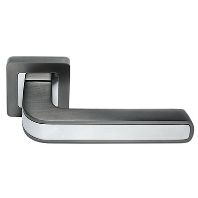 Ручка дверная EON DIY MH-46 SC/CP-S55 Графит/полированный Хром