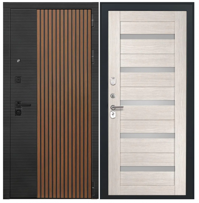 Дверь Luxor-48 - СБ-1 (ст. белое, 16мм, капучино)