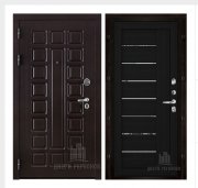 Дверь входная взломостойкая Сенатор стандарт, цвет венге,  панель - light 2110 (зеркало) цвет шоко велюр Дверь входная взломостойкая Сенатор стандарт, цвет венге,  панель - light 2110 (зеркало) цвет шоко велюр