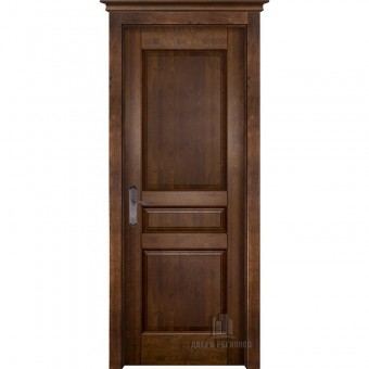 Межкомнатная дверь Массив ольхи "Гармония" ДГ (Античный орех)