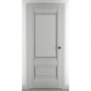 Межкомнатная дверь экошпон Турин В4 ДО (Матовый серый)