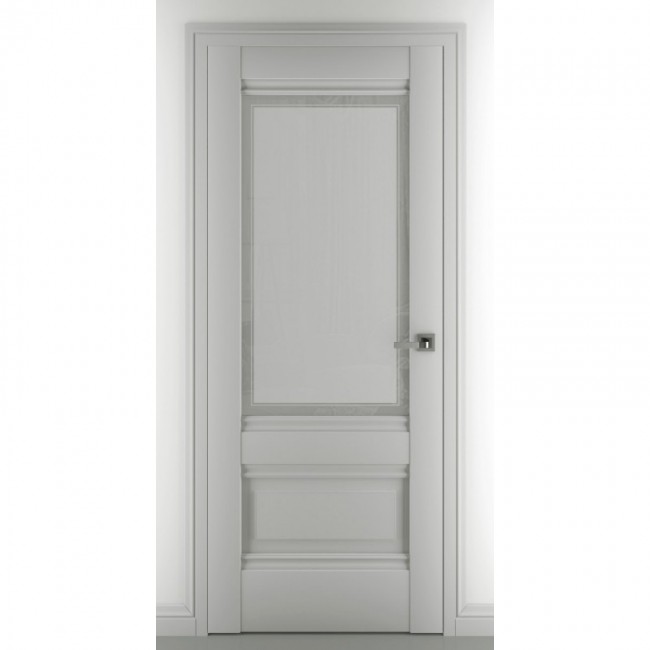 Межкомнатная дверь экошпон Турин В4 ДО (Матовый серый) Межкомнатная дверь экошпон Турин В4 ДО (Матовый серый)