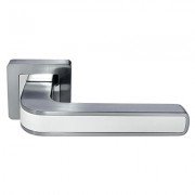 Ручка дверная EON DIY MH-46 SC/CP-S55 Хром/Белый