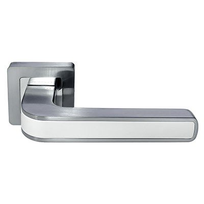 Ручка дверная EON DIY MH-46 SC/CP-S55 Хром/Белый