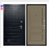 Дверь входная взломостойкая Сенатор ПЛЮС, цвет альберо блэк рисунок грань, панель - вена цвет нефрит