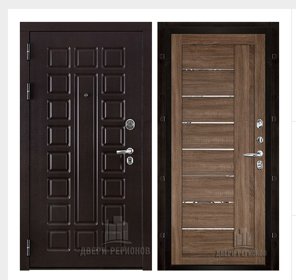 Дверь входная взломостойкая Сенатор стандарт, цвет венге,  панель - light 2110 (зеркало) цвет серый велюр Дверь входная взломостойкая Сенатор стандарт, цвет венге,  панель - light 2110 (зеркало) цвет серый велюр