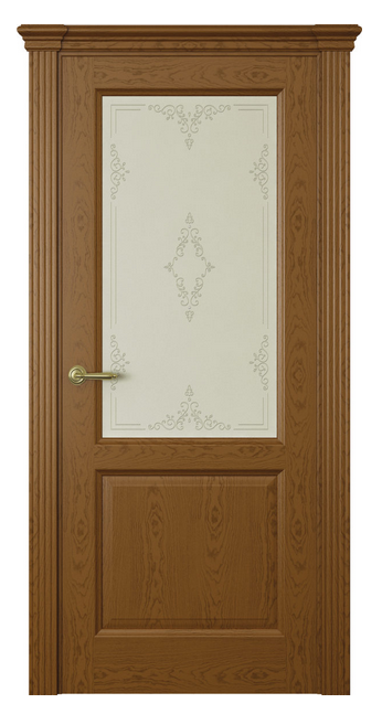 Межкомнатная дверь Парма (ст.ажур)  Дуб шоколад