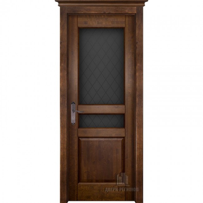 Межкомнатная дверь Массив ольхи "Гармония" ДО (Античный орех)