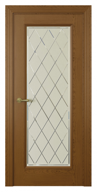 Межкомнатная дверь Milano-5 (ст.ромб) Дуб шоколад