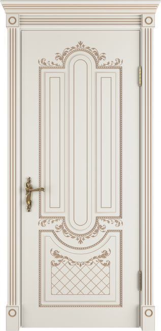 Дверь ALEXANDRIA | Слоновая кость - патина капучино Дверь ALEXANDRIA | Слоновая кость - патина капучино