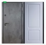 Дверь Урбан темный 117 Белый матовый Дверь Урбан темный 117 Белый матовый