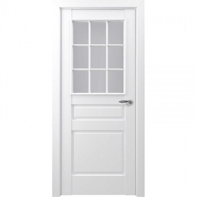 Межкомнатная дверь экошпон Classic S Ампир ДО (Матовый белый)