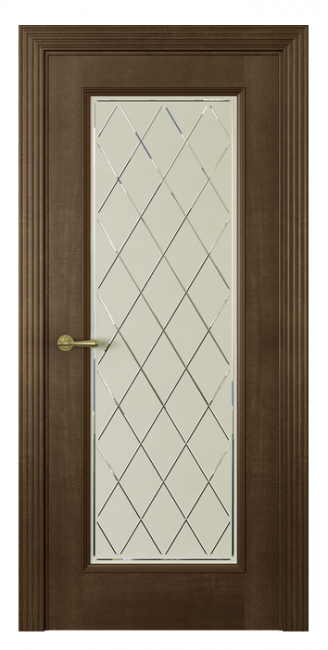 Межкомнатная дверь Milano-5 (ст.ромб) Каштан