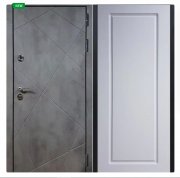 Дверь Урбан темный 119 Белый ясень