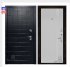 Дверь входная взломостойкая Сенатор ПЛЮС, цвет альберо блэк рисунок грань,панель - uno цвет chiaro (ral 9003)