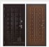 Дверь входная взломостойкая Сенатор стандарт, цвет венге, панель - стандарт цвет орех темный Дверь входная взломостойкая Сенатор стандарт, цвет венге, панель - стандарт цвет орех темный