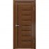 Межкомнатная дверь экошпон ЛУ 17 стекло черное (Темный орех) Межкомнатная дверь экошпон ЛУ 17 стекло черное (Темный орех)