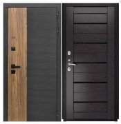 Дверь Luxor-46 - СБ-1 (лак.черное, 16мм, венге)