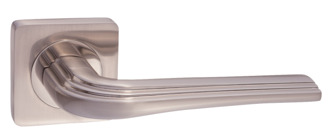 Ручка дверная на квадр. розетке "Изабелла", ник мат.