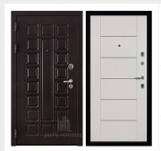 Дверь входная взломостойкая Сенатор стандарт, цвет венге, панель - light md 003 цвет белый ясень Дверь входная взломостойкая Сенатор стандарт, цвет венге, панель - light md 003 цвет белый ясень