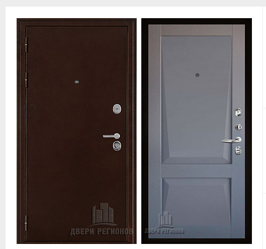 Дверь входная взломостойкая Феникс 3K, цвет медный антик, панель - perfecto цвет серый бархат Дверь входная взломостойкая Феникс 3K, цвет медный антик, панель - perfecto цвет серый бархат