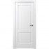 Межкомнатная дверь экошпон Classic S Венеция ДГ (Матовый белый)