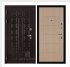 Дверь входная взломостойкая Сенатор стандарт, цвет венге,  панель - light md 003 цвет беленый дуб
