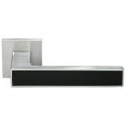 Ручка дверная DIY MH-48-S6 SC/W Матовый хром/черный