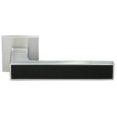 Ручка дверная DIY MH-48-S6 SC/W Матовый хром/черный