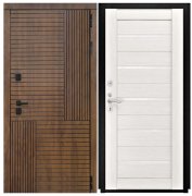 Дверь Авеста - СБ-1 (лак. белое, 16мм, беленый дуб)