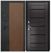 Дверь Luxor-48 - СБ-1 (лак.черное, 16мм, венге)