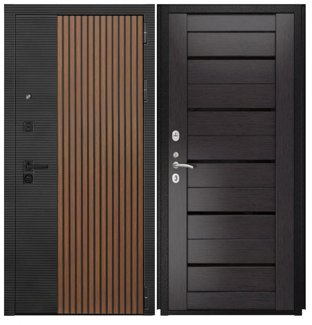 Дверь Luxor-48 - СБ-1 (лак.черное, 16мм, венге)