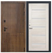 Дверь Авеста  - СБ-1 (ст. белое, 16мм, беленый дуб)