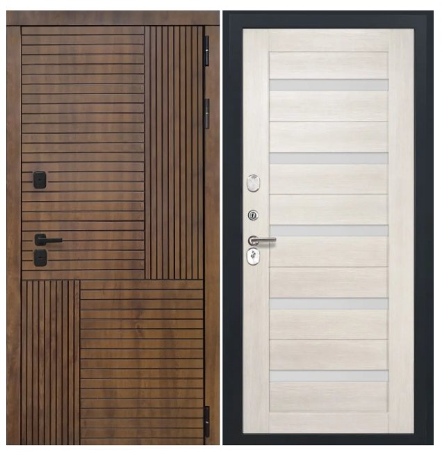 Дверь Авеста  - СБ-1 (ст. белое, 16мм, беленый дуб)