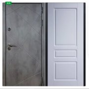 Дверь Урбан темный 243 Белый ясень