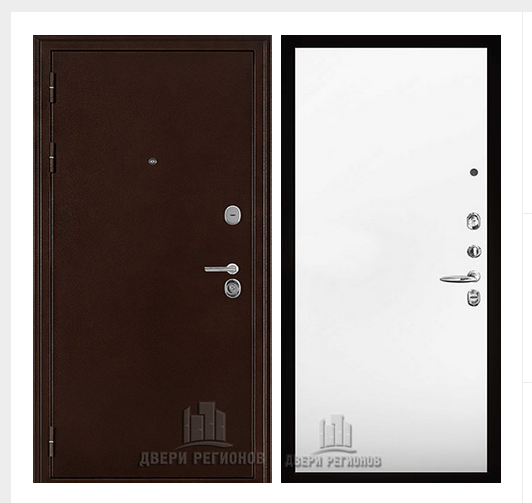 Дверь входная взломостойкая Феникс 3K, цвет медный антик, панель -  aurum цвет аляска гладкая