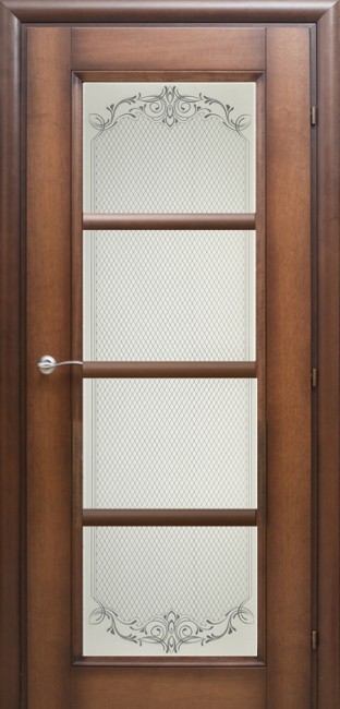 Дверь шпон 33.40 ДО 21- 9, стекло Денор (Кофе)
