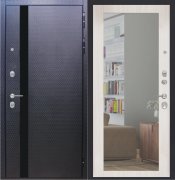 Дверь ZMD Люкс 3D Зеркало стандарт Сандал светлый