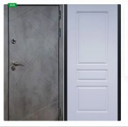 Дверь Урбан темный 243 Белый матовый