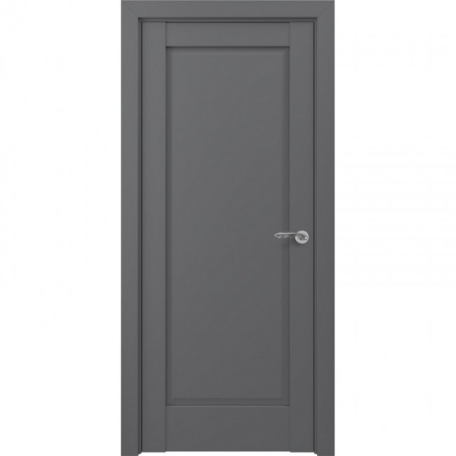 Межкомнатная дверь экошпон Classic S Неаполь ДГ (Матовый серый)