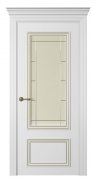 Межкомнатная дверь Дрезден 2 Патина (ст.стелла) Эмаль белый шелк Межкомнатная дверь Дрезден 2 Патина (ст.стелла) Эмаль белый шелк