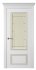 Межкомнатная дверь Дрезден 2 Патина (ст.стелла) Эмаль белый шелк
