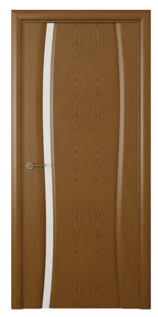Межкомнатная дверь Океан Буревесник 1 (ст.белое триплекс)  Дуб шоколад Межкомнатная дверь Океан Буревесник 1 (ст.белое триплекс)  Дуб шоколад