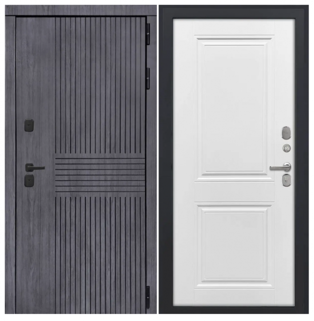 Дверь Берген - ФЛ-677 (10мм, белый матовый) Дверь Берген - ФЛ-677 (10мм, белый матовый)