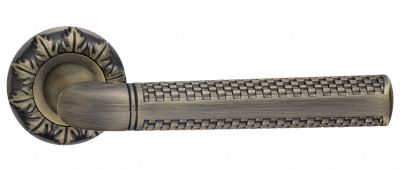 Ручка дверная "Леон", бронза ант.матовая